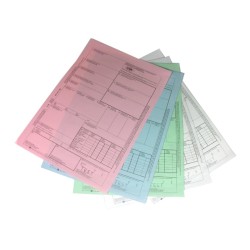 CMR Międzynarodowy list przewozowy CMR - 1+4 samokopiujący, kolorowy papier