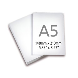 Papier xero czysty cięty na wymiar 1/2 A4 (format A5)